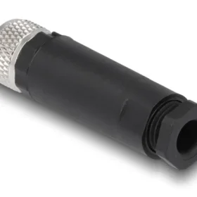 שקע M8 A-coded 4 pin IP67 בחיבור הברגה DELOCK | 60532