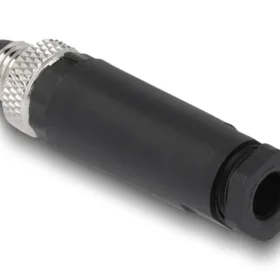 תקע M8 A-coded 3 pin IP67 בחיבור הברגה DELOCK | 60529