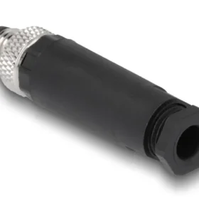 תקע M8 A-coded 4 pin IP67 בחיבור הברגה DELOCK | 60530