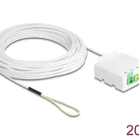 כבל אופטי דרופ SC/APC Simplex Drop cable כולל קופסת חיבורים FTTH להרכבה DELOCK | 85932