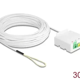 כבל אופטי דרופ SC/APC Simplex Drop cable כולל קופסת חיבורים FTTH להרכבה DELOCK | 85933