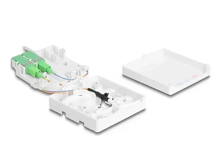 כבל אופטי דרופ SC/APC Simplex Drop cable כולל קופסת חיבורים FTTH להרכבה DELOCK | 85933
