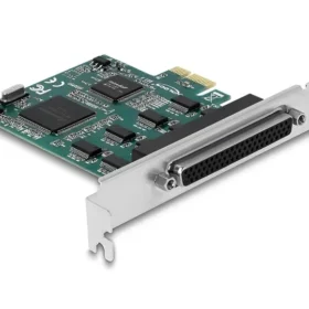 כרטיס PCIe x1 Serial RS-232 עם 8 יציאות DB9 צ'יפ SystemBase זכר DELOCK | 90411