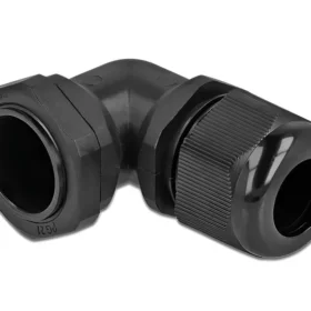 מגן כבלים PG21 מכופף 90° מוגן IP68 נגד מים DELOCK | 60335