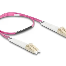 מגשר אופטי מולטי מוד LC Duplex OM4 זז עם מחברים זוויתיים DELOCK 88089