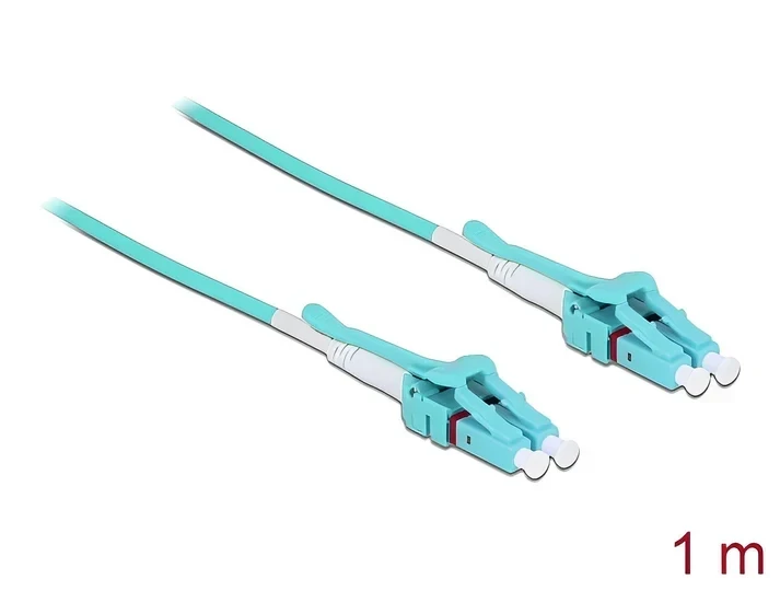 מגשר אופטי מולטי מוד LC Duplex Uniboot OM3 ז/ז DELOCK | 85127
