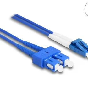 מגשר אופטי סינגל מוד משוריין SC Duplex - LC Duplex OS2 Metal Armoured ז/ז DELOCK | 87922
