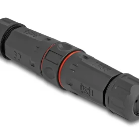 מופה לסיבים אופטים סינגל מוד SC Simplex UPC אטומה נגד מים IP68 צבע שחור DELOCK | 87868