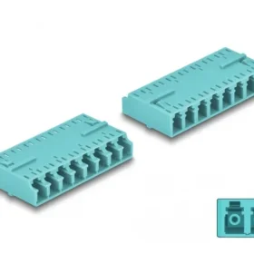 מתאם אופטי HD LC Octuplex נ/נ בצבע תכלת DELOCK | 87931