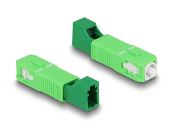 מתאם אופטי לסיבים היברידיים SC Simplex זכר לשקע LC Simplex ז/נ DELOCK | 87941