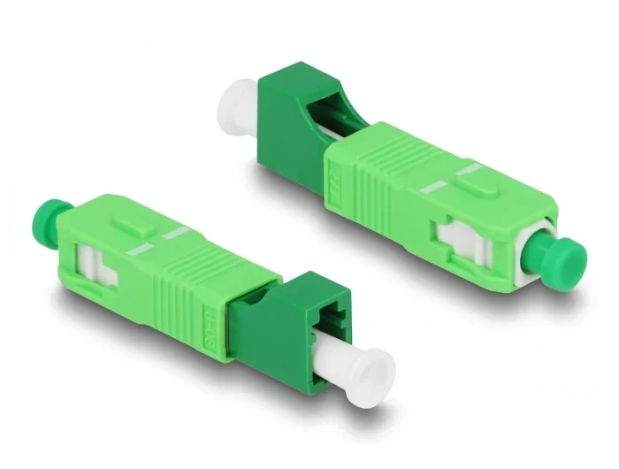 מתאם אופטי לסיבים היברידיים SC Simplex זכר לשקע LC Simplex נ/נ DELOCK | 87940