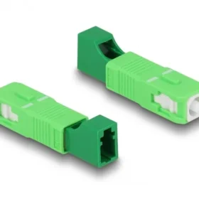 מתאם אופטי לסיבים היברידיים SC Simplex זכר לשקע LC Simplex נ/נ DELOCK | 87940