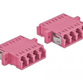 מתאם אופטי לפאנל LC Quad OM4 מולטי מוד נ/נ סט 2 יח' DELOCK | 86542