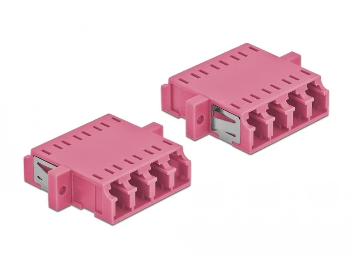 מתאם אופטי לפאנל LC Quad OM4 מולטי מוד נ/נ סט 2 יח' DELOCK | 86542