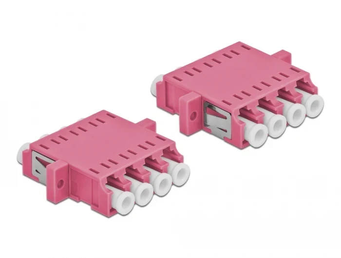 מתאם אופטי לפאנל LC Quad OM4 מולטי מוד נ/נ סט 2 יח' DELOCK | 86542