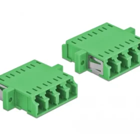 מתאם אופטי לפאנל LC Quad סינגל מוד נ/נ סט 2 יח' בצבע ירוק DELOCK | 86539