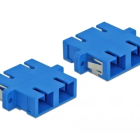 מתאם אופטי לפאנל SC Duplex סינגל מוד נ/נ סט 4 יח' DELOCK | 85991