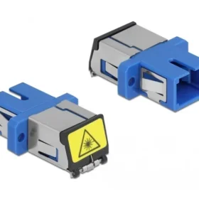 מתאם אופטי לפאנל SC Simplex סינגל מוד עם מכסה להגנה בלייזר נ/נ DELOCK | 86888