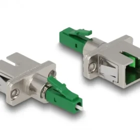 מתאם אופטי לפאנל לסיבים היברידיים LC Simplex זכר לשקע SC Simplex ז/נ DELOCK 87943