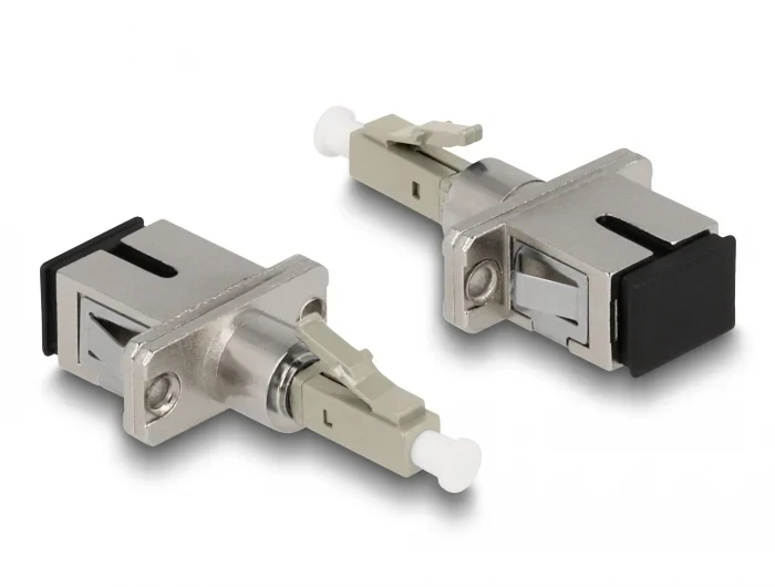 מתאם אופטי לפאנל לסיבים היברידיים LC Simplex זכר לשקע SC Simplex ז/נ DELOCK | 87944
