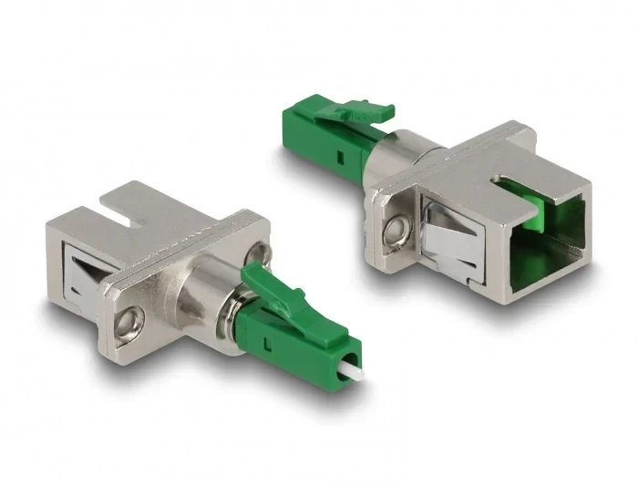 מתאם אופטי לפאנל לסיבים היברידיים LC Simplex זכר לשקע SC Simplex ז/נ DELOCK | 87944