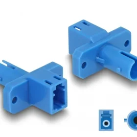 מתאם אופטי לפאנל לסיבים היברידיים LC Simplex נקבה ל- ST Simplex נקבה DELOCK | 87938