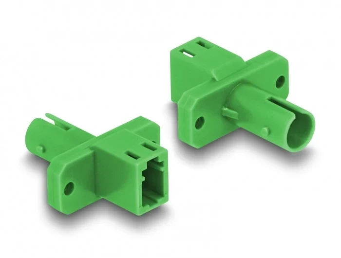 מתאם אופטי לפאנל לסיבים היברידיים LC Simplex נקבה ל- ST Simplex נקבה DELOCK | 87939