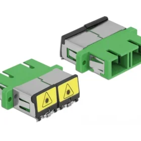 מתאם אופטי לפנל SC Duplex סינגל מוד עם מכסה להגנה בלייזר נ/נ DELOCK | 86892