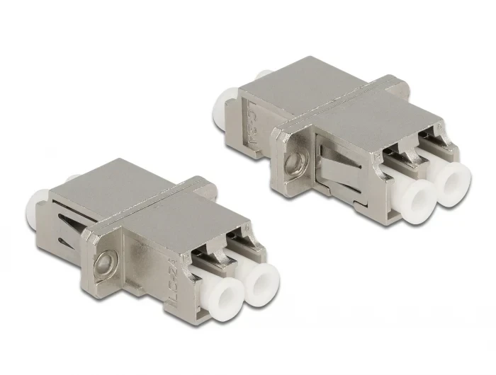 מתאם אופטי מתכתי לפאנל LC Duplex סינגל מוד נ/נ DELOCK | 86874