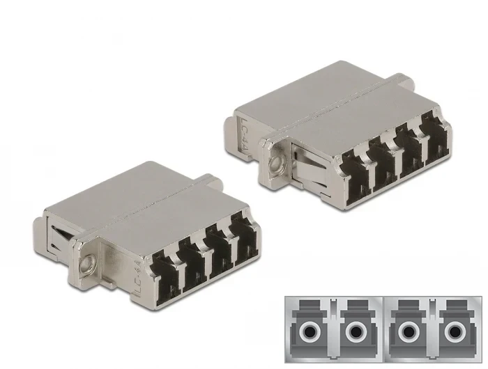 מתאם אופטי מתכתי לפאנל LC Quad סינגל מוד נ/נ DELOCK | 86875