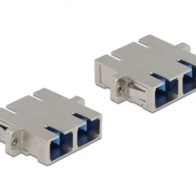 מתאם אופטי מתכתי לפאנל SC Duplex סינגל מוד נ/נ DELOCK | 86873