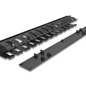פאנל ''1U / 19 עם 2 פתחים לניהול כבלים בארון תקשורת DELOCK | 67021