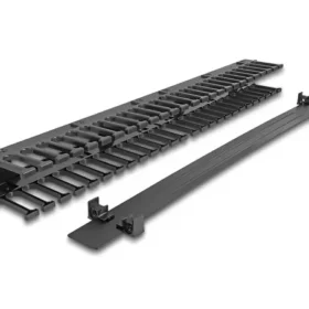 פאנל ''1U / 19 עם 3 פתחים לניהול כבלים בארון תקשורת DELOCK | 67022