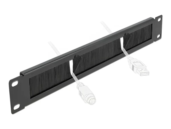פאנל שערות ''1U / 19 לארון תקשורת DELOCK | 66288