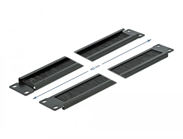 פאנל שערות ''1U / 19 לארון תקשורת DELOCK | 66288