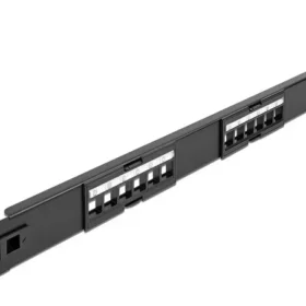 פאץ' פאנל ''19 1U לארון תקשורת 12 פורט ללא שקעים DELOCK 66821