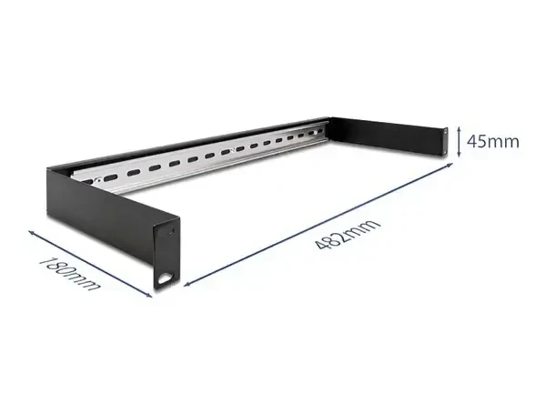 פאץ' פאנל ''1U / 19 עם מסילת DIN לארון תקשורת להרכבה DELOCK | 66883