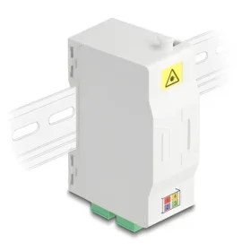 קופסא FTTH DIN Rail לחיבור 4 סיבים אופטיים SC Simplex להרכבה DELOCK | 88097