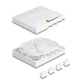 קופסא FTTH לחיבור 4 סיבים אופטיים DELOCK | 87890