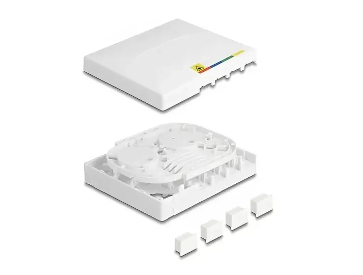 קופסא FTTH לחיבור 4 סיבים אופטיים DELOCK | 87890