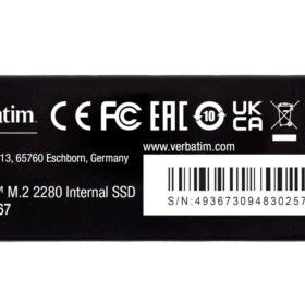 זיכרון SSD פנימי PCIe4 NVMe M.2 SSD 1TB בצבע שחור Verbatim 49367 Vi7000G