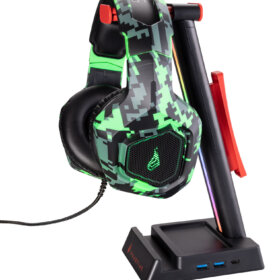 מעמד לאוזניות GAMING SUREFIRE N2 DUAL BALANCE בצבע שחור-ירוק Verbatim | 48847