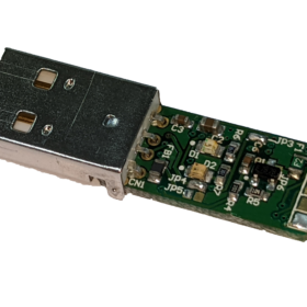 PCB לממשק USB לממשק UART עבור כבל, תומך באותות UART מבוססי +3.3V ברמת TTL בצבע שחור ftdichip | TTL-232RG-VSW3V3-PCB