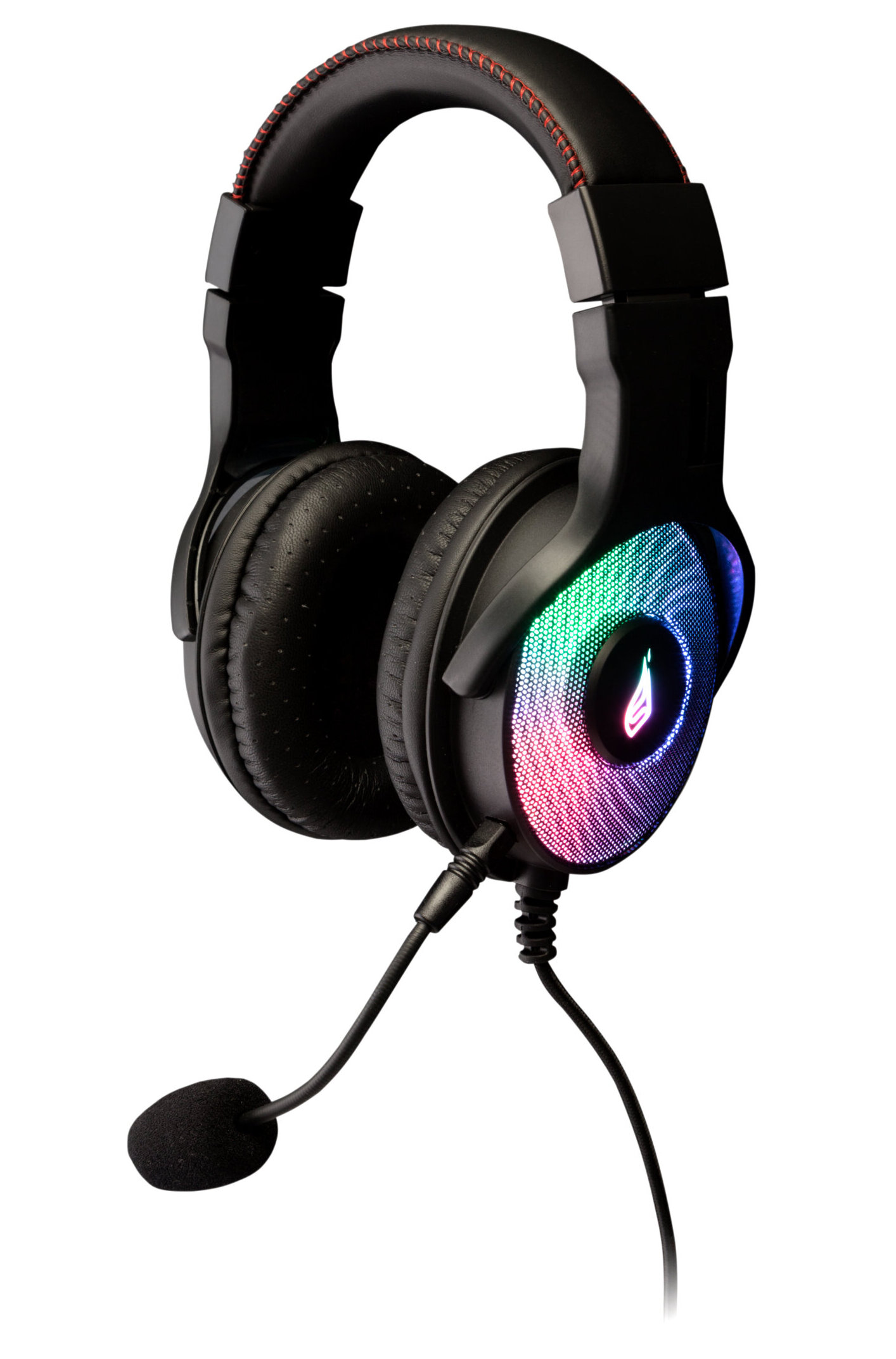 אוזניות למשחקים מסוג HARRIER 360 SURROUND סאונד בצבע שחור Verbatim | 48822