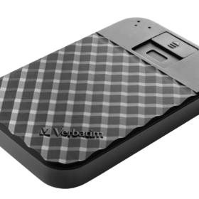 דיסק קשיח HDD חיצוני FINGERPRINT SECURE HDD 2.5" 1TB USB3.1 GEN1 בצבע שחור Verbatim | 53650