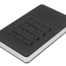 דיסק קשיח HDD חיצוני SECURE HDD W/KEYPAD USB3.1 GEN1 2TB בצבע שחור Verbatim | 53403