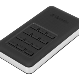 זיכרון SSD פנימי USB3.1 256GB STORE´N'GO SECURE SSD W/KEYPAD GEN1 בצבע שחור Verbatim | 53402