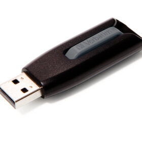 זיכרון נייד USB דיסק-און-קי חיצוני V3 USB 3.2 64GB STORE N GO DRIVE בצבע אפור Verbatim | 49174