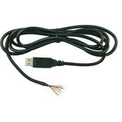 כבל USB ל-UART עם אותות UART ברמת +5V TTL בצבע שחור ftdichip | TTL-234X-5V-WE