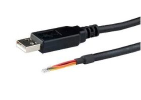 כבל USB ל-UART תומך באותות UART +3.3V בצבע שחור ftdichip | TTL-232R-3V3-WE